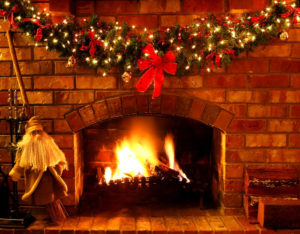 christmas fireplace- elkton md - ace chimney