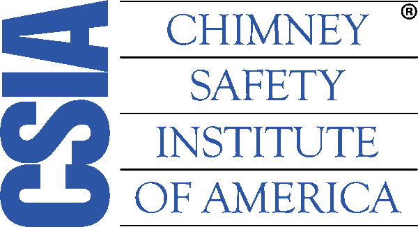 CSIA Chimney Safety Institute of America written in blue