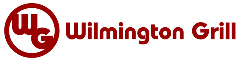 Wilmington Grill logo with  circle around WG in the beginning with a white background.