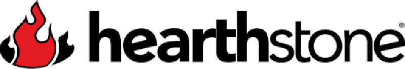 Hearthstone logo with fire burning to the left of the words.