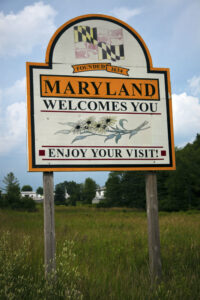 Maryland Welcome Sign - Elkton MD - Ace Chimney Sweeps